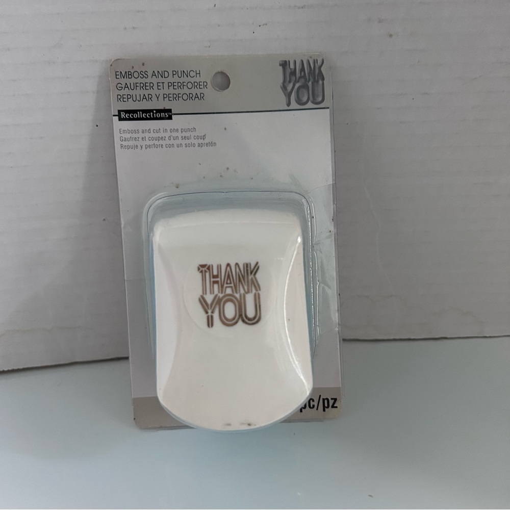 Recollections EMBOSS & PUNCH - 1” x 1” THANK YOU
